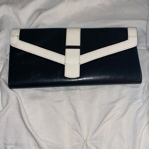 Hobo large leather wallet- clutch